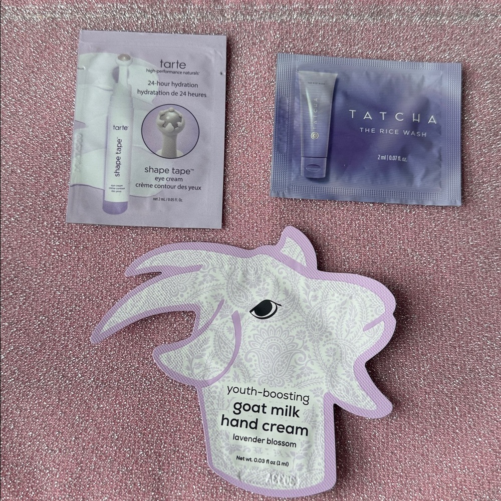 Lancôme & 19 Skincare Travel/ Sample Pink Glitter Makeup Accessories Travel Bag - Picture 8 of 9